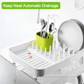 Dish Rack and Drainboard Set Multi-functional Expandable Dish Drying Rack Supplier